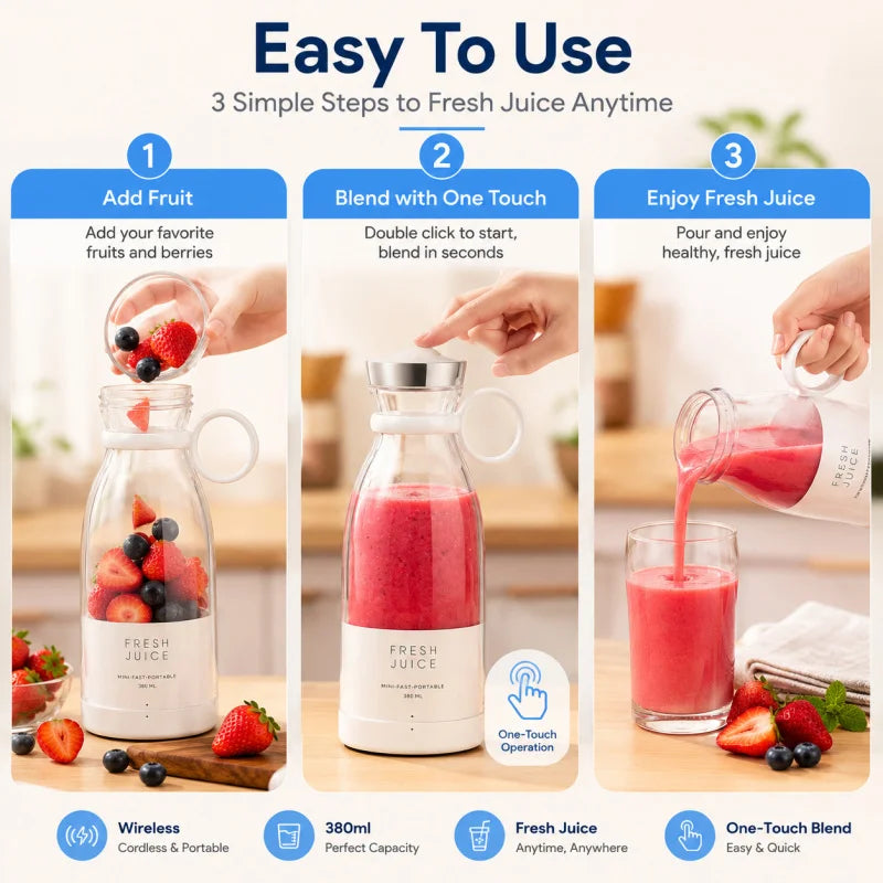Portable Rechargeable Mini Juicer Cup