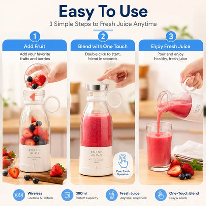 Portable Rechargeable Mini Juicer Cup