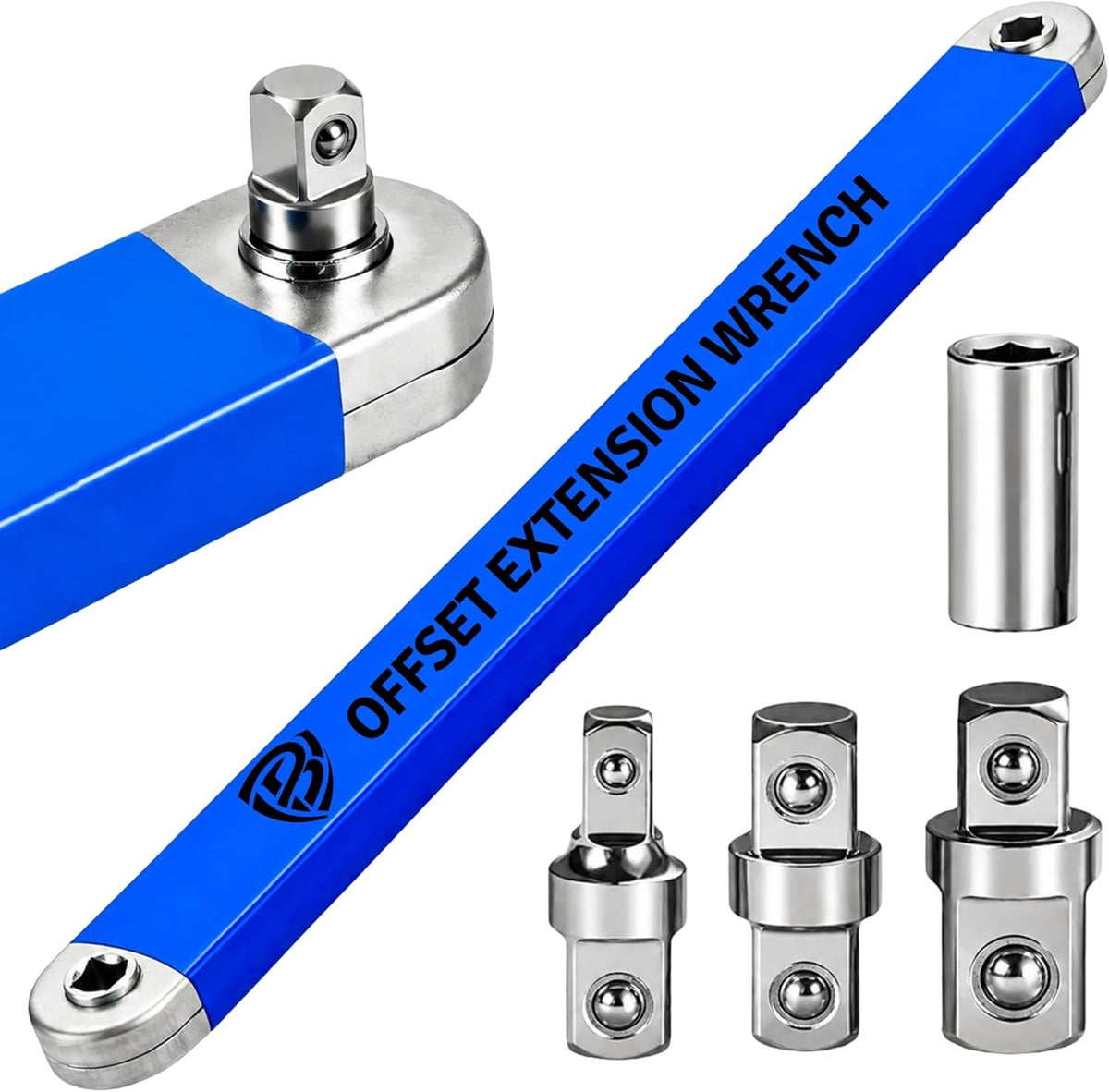 Offset Extension Wrench Set – 15" Impact-Ready Ratchet Tool
