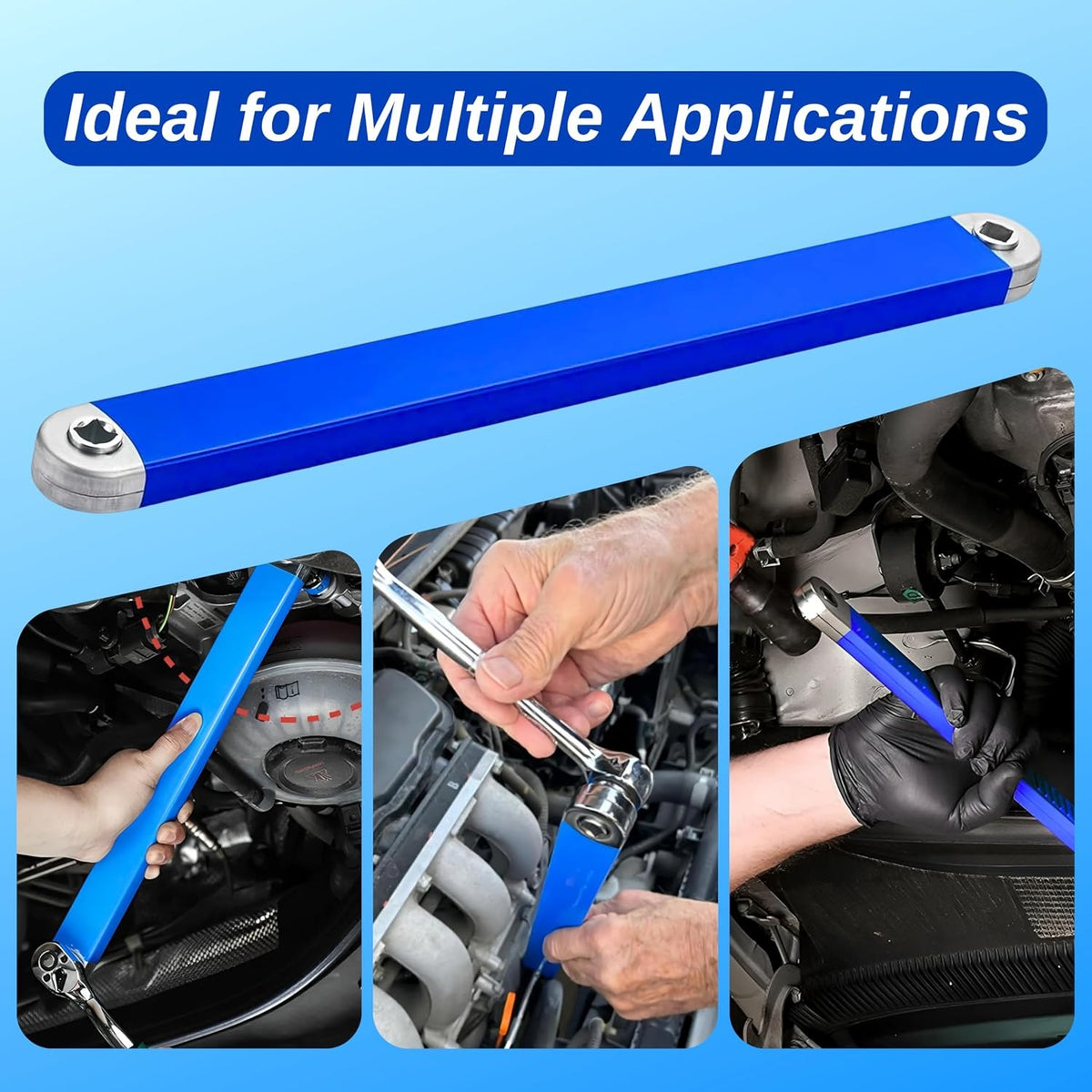 Offset Extension Wrench Set – 15" Impact-Ready Ratchet Tool